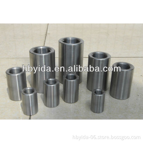 rebar coupler 16-40mm parallel thread 100% bar break in C45 material